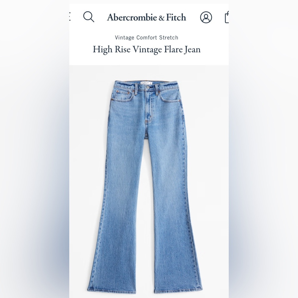 Abercrombie Women’s High Rise Vintage Flare Jean